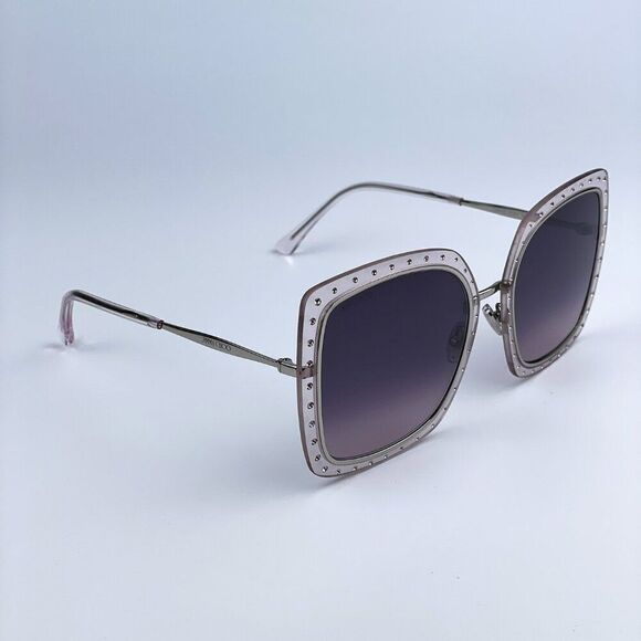 SALE! NEW Jimmy Choo DANY/S KTS Palladium Lilac Violet Square Women Sunglasses main image 12